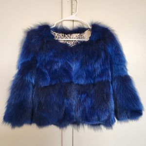 NWT Genuine Fox Fur Short Coat Only one available